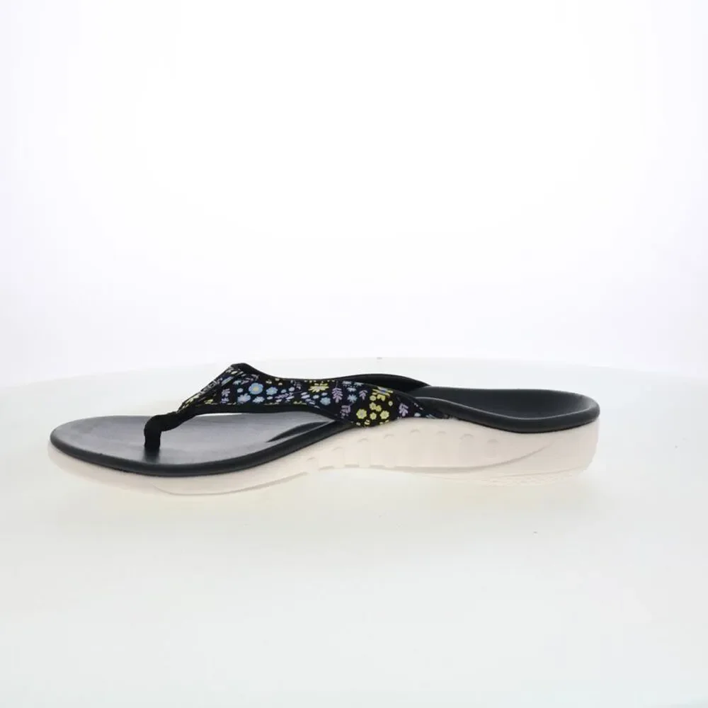 Spenco Womens Yumi Dainty Floral Black Shoes (NWT) - Picture 5 of 7
